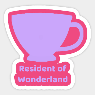 Resident of Wonderland Sticker